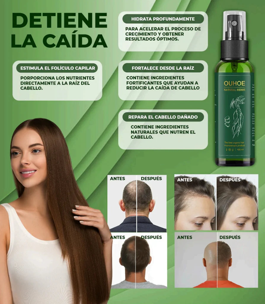 Elixir OUHOE capilar para crecimiento y control de caída